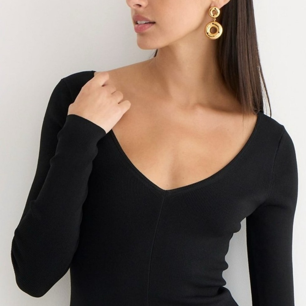 J.Crew Ruffle-hem sweater-dress - Picture 4 of 7